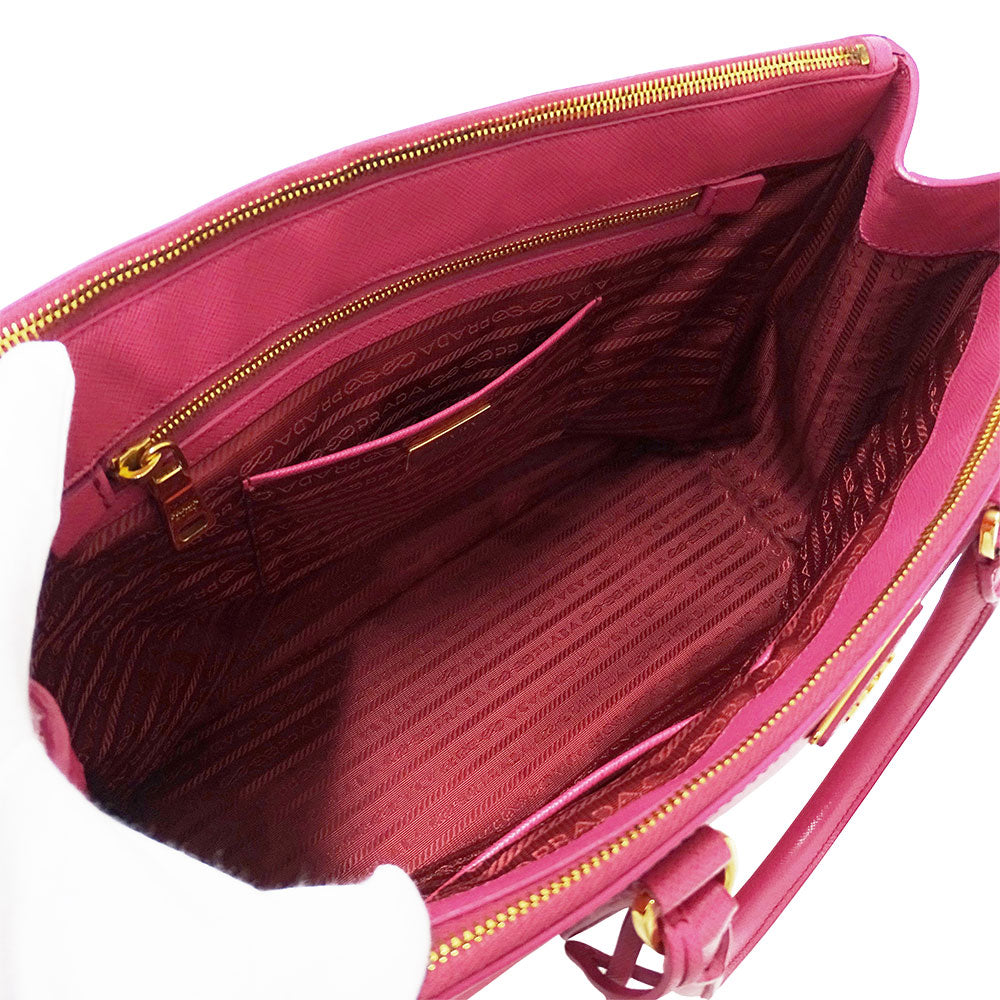 PRADA プラダ ガレリア トートバッグ ピンク BN1786 レディース 【中古】