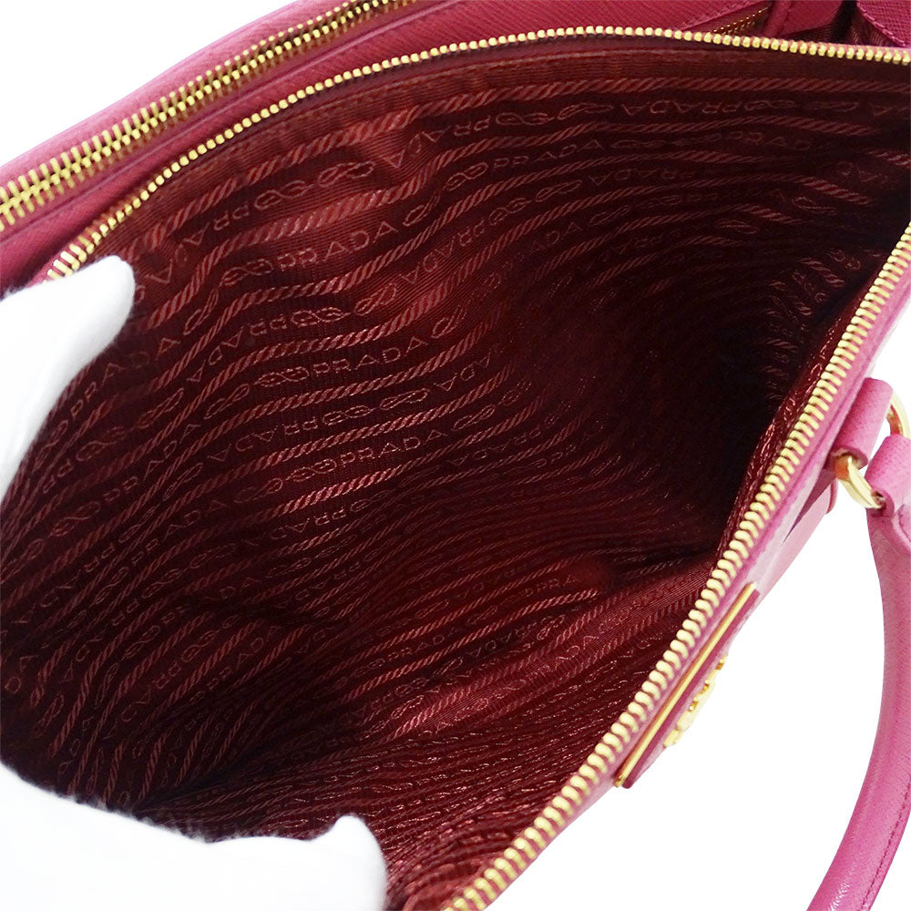 PRADA プラダ ガレリア トートバッグ ピンク BN1786 レディース 【中古】