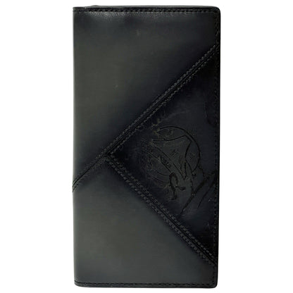 Berluti ベルルッティ 長財布 カリグラフィ スクリット ブラック レザー メンズ 【中古】