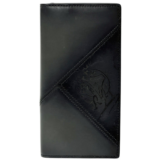 Berluti ベルルッティ 長財布 カリグラフィ スクリット ブラック レザー メンズ 【中古】