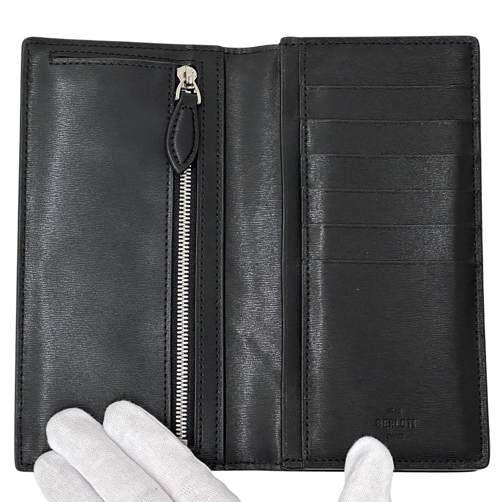 Berluti ベルルッティ 長財布 カリグラフィ スクリット ブラック レザー メンズ 【中古】