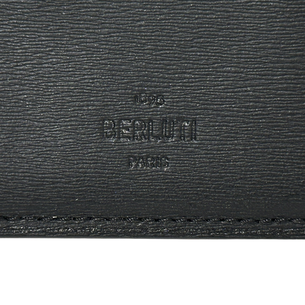 Berluti ベルルッティ 長財布 カリグラフィ スクリット ブラック レザー メンズ 【中古】