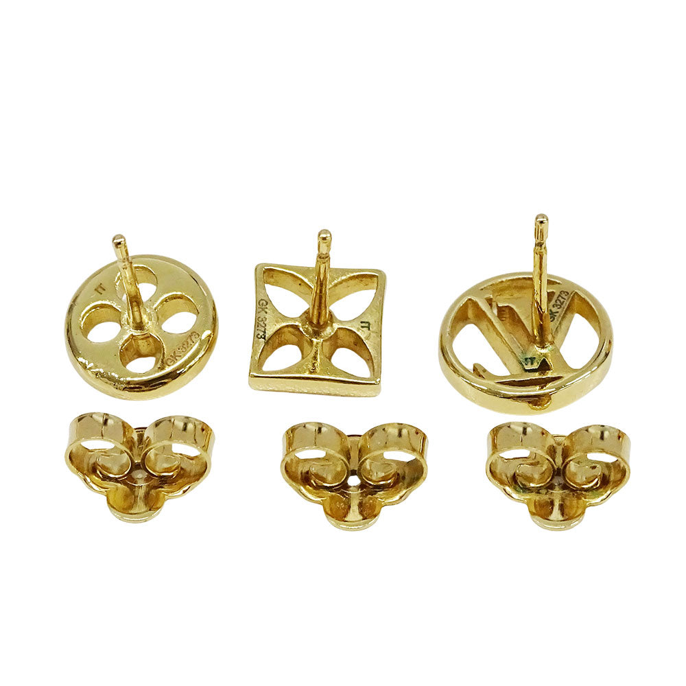 LOUIS VUITTON ルイ・ヴィトン ピアス･クレイジー イン ロック ピアス モノグラム GP ゴールド レディース M00395 【中古】