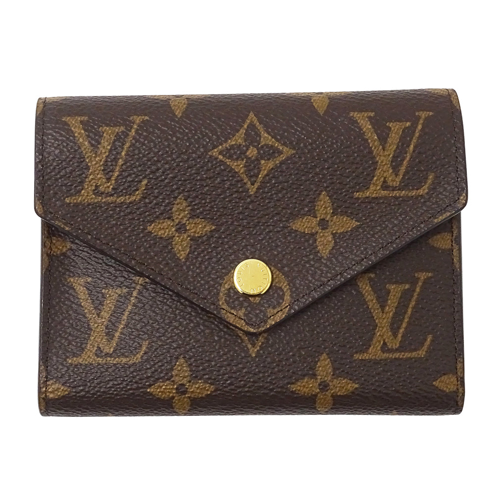 LOUIS VUITTON ルイ・ヴィトン ポルトフォイユ ヴィクトリーヌ 三つ折り財布 モノグラム フューシャ M41938 モノグラムキャンバス レディース 【中古】