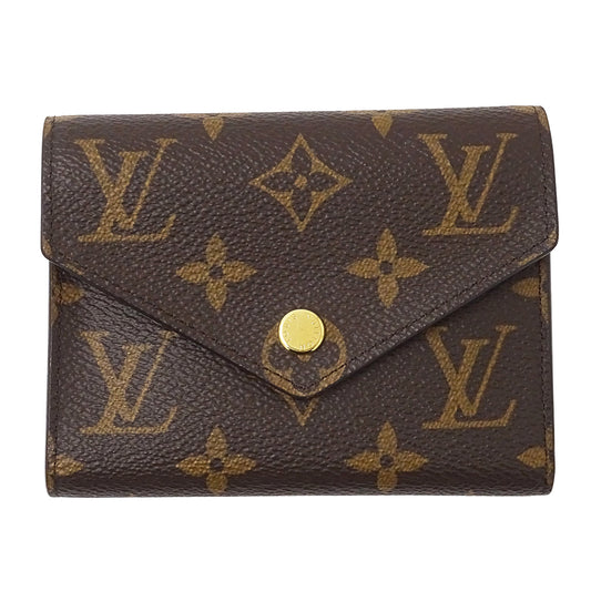 LOUIS VUITTON ルイ・ヴィトン ポルトフォイユ ヴィクトリーヌ 三つ折り財布 モノグラム フューシャ M41938 モノグラムキャンバス レディース 【中古】