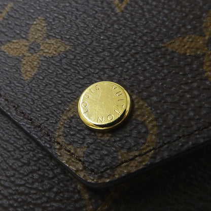 LOUIS VUITTON ルイ・ヴィトン ポルトフォイユ ヴィクトリーヌ 三つ折り財布 モノグラム フューシャ M41938 モノグラムキャンバス レディース 【中古】