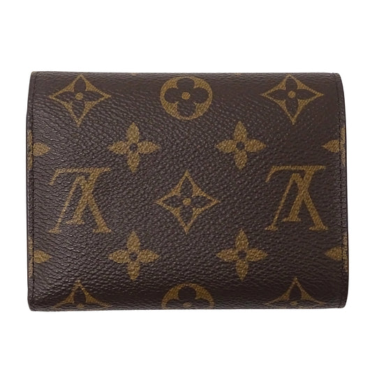 LOUIS VUITTON ルイ・ヴィトン ポルトフォイユ ヴィクトリーヌ 三つ折り財布 モノグラム フューシャ M41938 モノグラムキャンバス レディース 【中古】