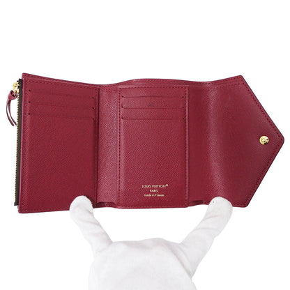LOUIS VUITTON ルイ・ヴィトン ポルトフォイユ ヴィクトリーヌ 三つ折り財布 モノグラム フューシャ M41938 モノグラムキャンバス レディース 【中古】