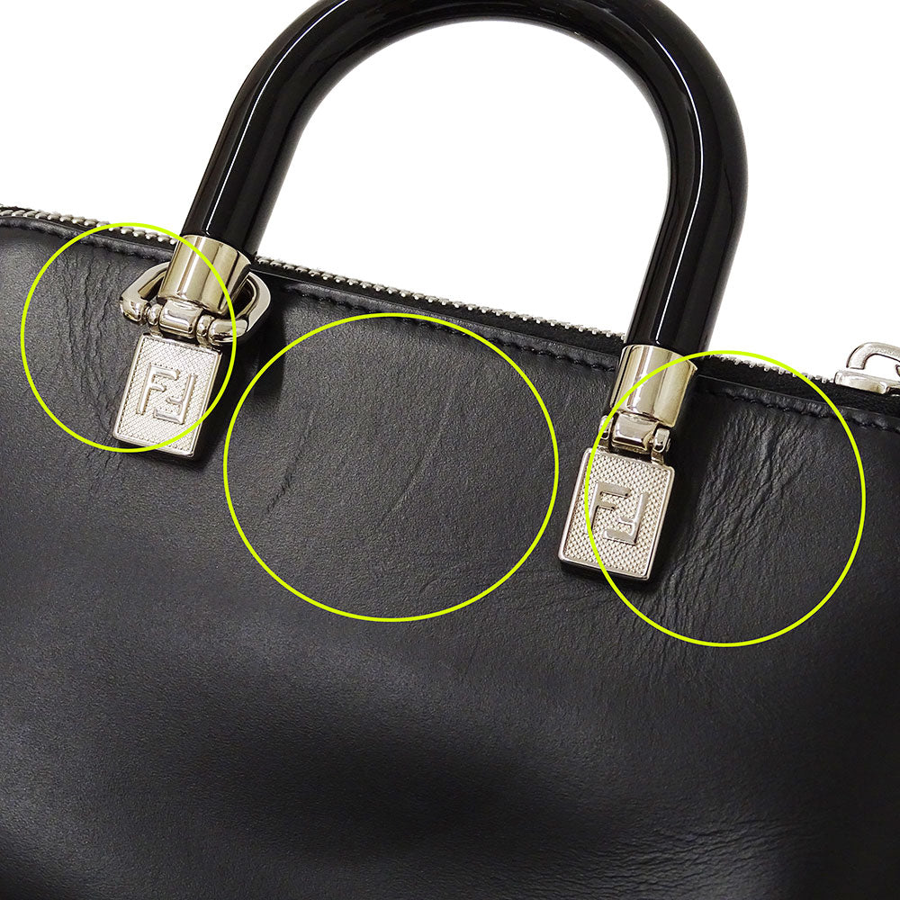 FENDI フェンディ バイザウェイ ミニ 2wayバッグ ブラック レザー レディース 【中古】