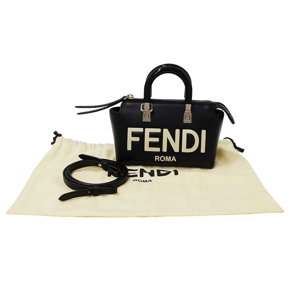 FENDI フェンディ バイザウェイ ミニ 2wayバッグ ブラック レザー レディース 【中古】