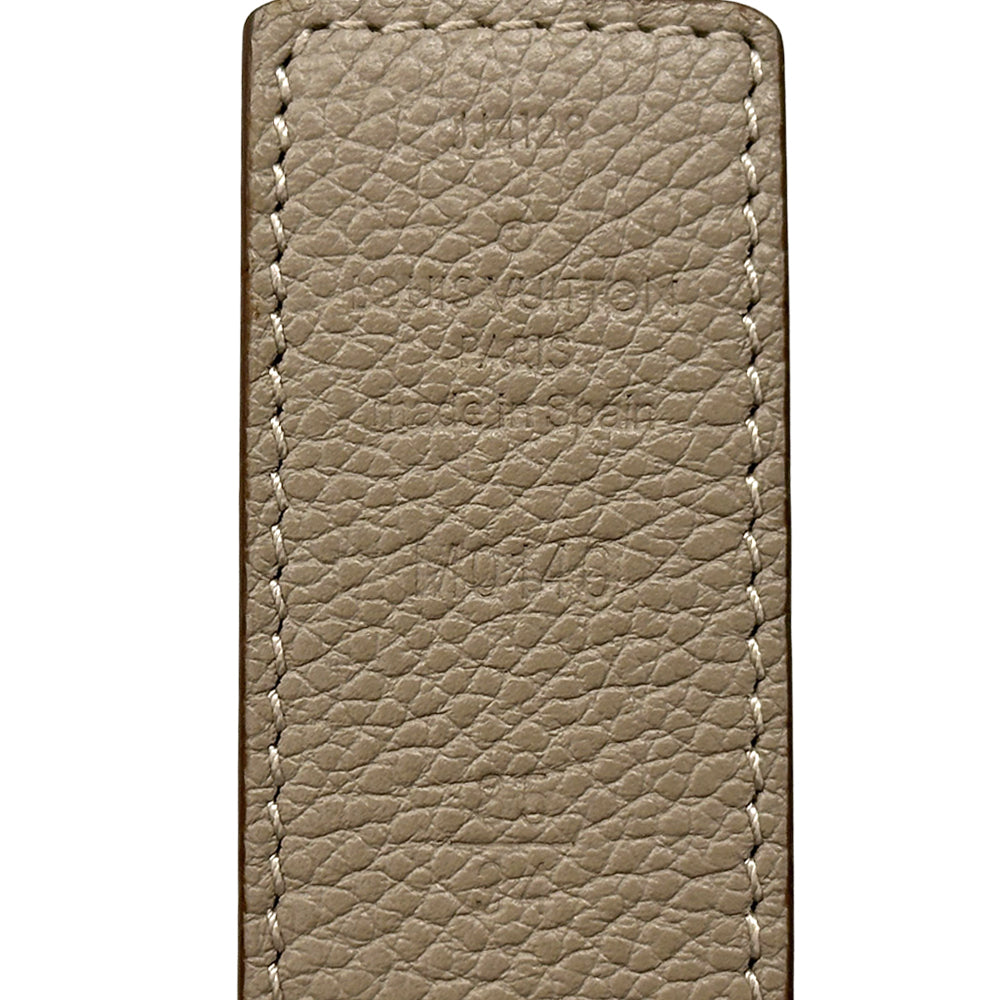 LOUIS VUITTON ルイ・ヴィトン サンチュール・LVイニシャル ベルト モノグラム ブラウン グレージュ M0140 モノグラムキャンバス レディース 【中古】