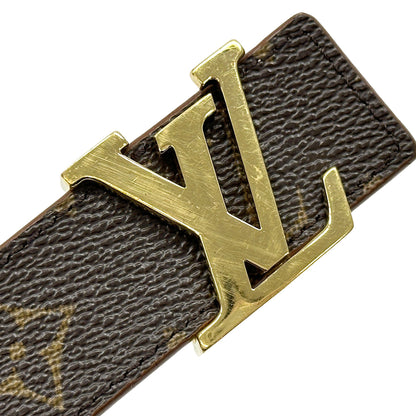 LOUIS VUITTON ルイ・ヴィトン サンチュール・LVイニシャル ベルト モノグラム ブラウン グレージュ M0140 モノグラムキャンバス レディース 【中古】