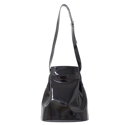 Ferragamo フェラガモ ショルダーバッグ ダブルガンチーニ ブラック レザー レディース 【中古】