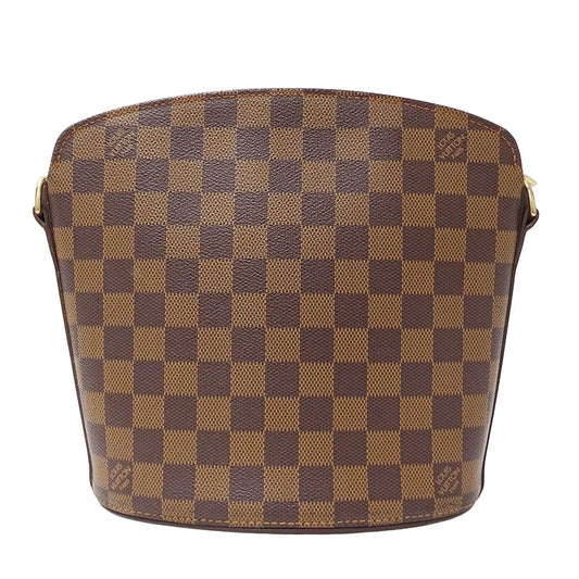 LOUIS VUITTON ルイ・ヴィトン ドルーオ スペシャルオーダー ショルダーバッグ ダミエ エベヌ ブラウン N51290 ダミエキャンバス レディース 【中古】