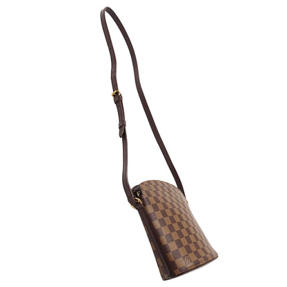 LOUIS VUITTON ルイ・ヴィトン ドルーオ スペシャルオーダー ショルダーバッグ ダミエ エベヌ ブラウン N51290 ダミエキャンバス レディース 【中古】