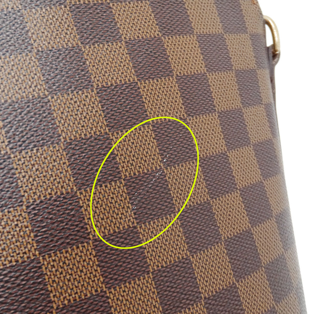 LOUIS VUITTON ルイ・ヴィトン ドルーオ スペシャルオーダー ショルダーバッグ ダミエ エベヌ ブラウン N51290 ダミエキャンバス レディース 【中古】