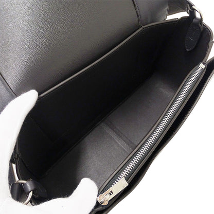 CELINE セリーヌ フレーム ミディアムバッグ ショルダーバッグ ピンク チャコールグレー レザー レディース 【中古】
