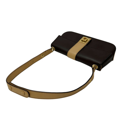 Ferragamo フェラガモ ワンショルダーバッグ ショルダーバッグ ダブルガンチーニ ブラウン レザー レディース 【中古】