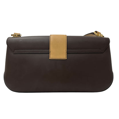Ferragamo フェラガモ ワンショルダーバッグ ショルダーバッグ ダブルガンチーニ ブラウン レザー レディース 【中古】