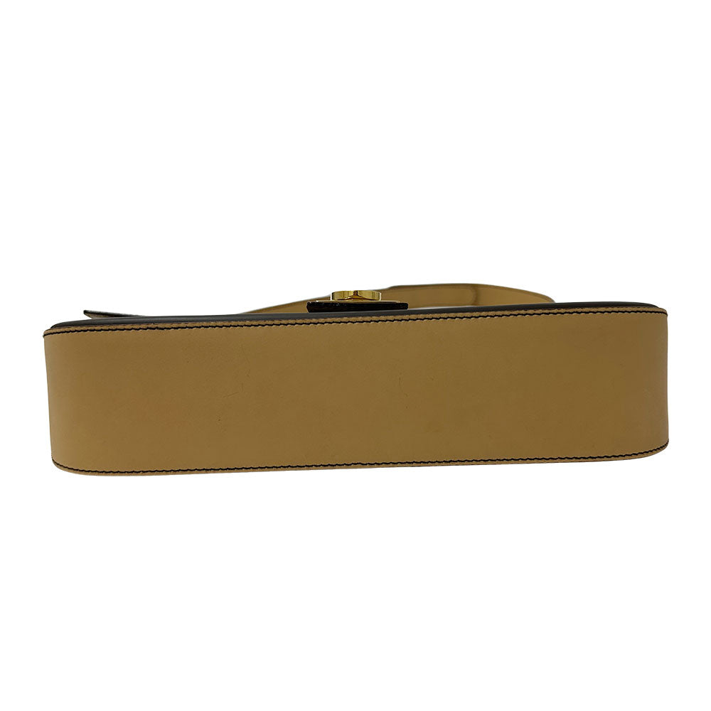 Ferragamo フェラガモ ワンショルダーバッグ ショルダーバッグ ダブルガンチーニ ブラウン レザー レディース 【中古】