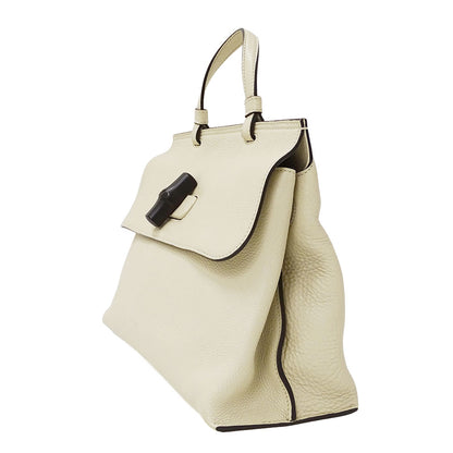 GUCCI グッチ バンブーデイリー 2wayバッグ バンブー アイボリー 392013 レザー レディース 【中古】