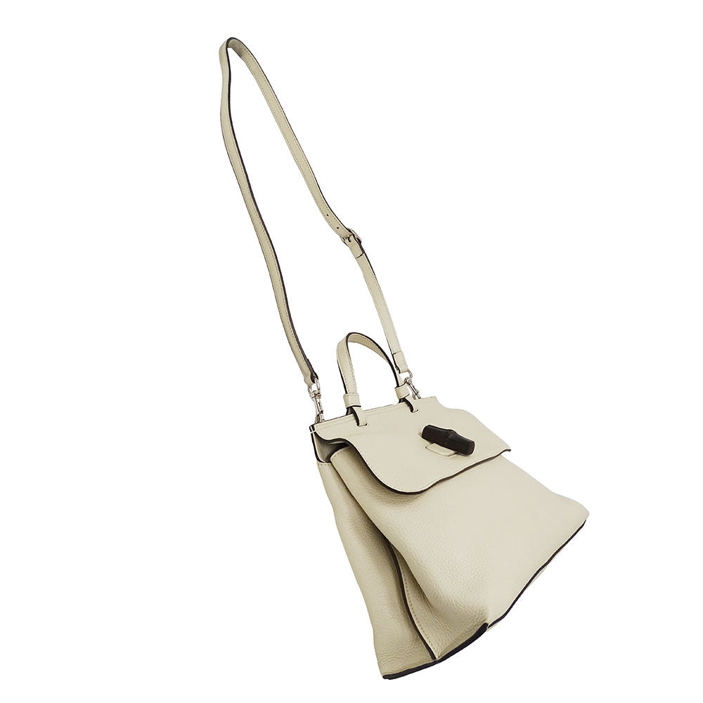 GUCCI グッチ バンブーデイリー 2wayバッグ バンブー アイボリー 392013 レザー レディース 【中古】