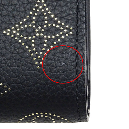 LOUIS VUITTON ルイ・ヴィトン ポルトフォイユ・クレア 二つ折り財布 マヒナ ノワール M82743 モノグラムマヒナ レディース 【中古】