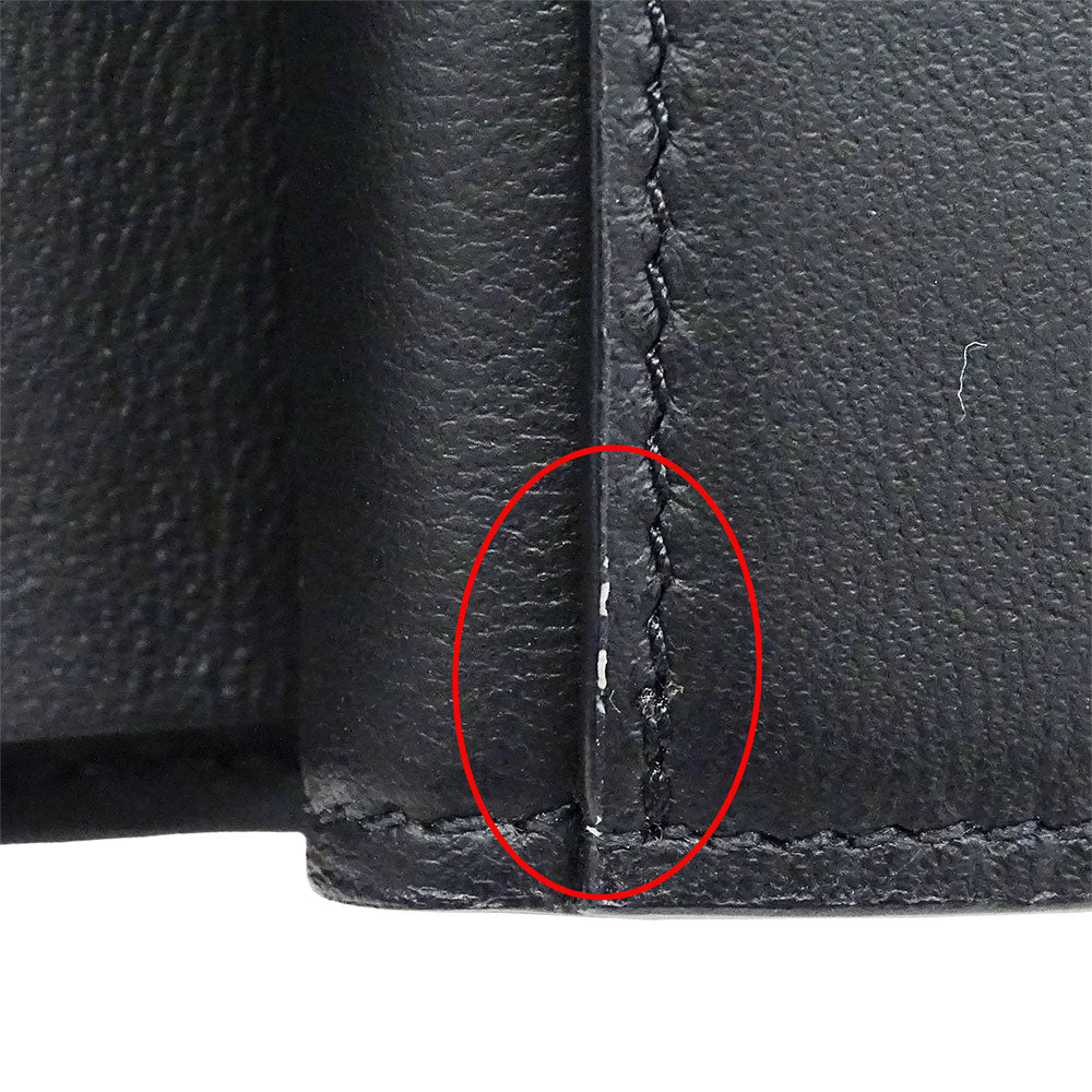 LOUIS VUITTON ルイ・ヴィトン ポルトフォイユ・クレア 二つ折り財布 マヒナ ノワール M82743 モノグラムマヒナ レディース 【中古】