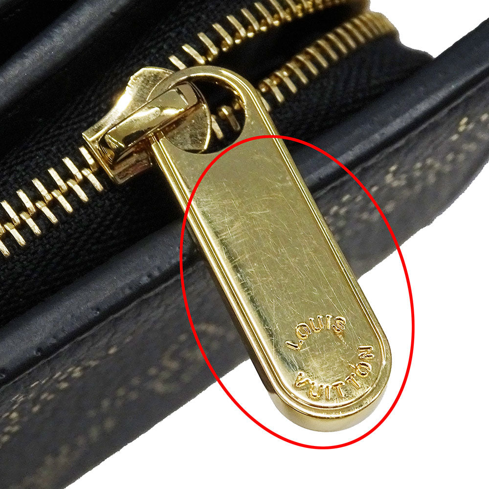 LOUIS VUITTON ルイ・ヴィトン ポルトフォイユ・クレア 二つ折り財布 マヒナ ノワール M82743 モノグラムマヒナ レディース 【中古】