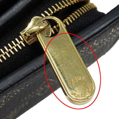LOUIS VUITTON ルイ・ヴィトン ポルトフォイユ・クレア 二つ折り財布 マヒナ ノワール M82743 モノグラムマヒナ レディース 【中古】