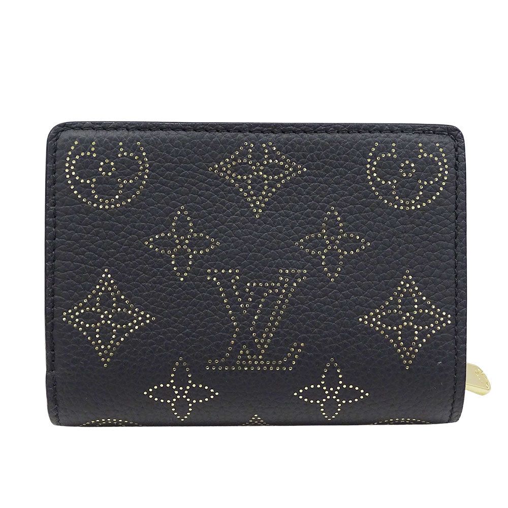 LOUIS VUITTON ルイ・ヴィトン ポルトフォイユ・クレア 二つ折り財布 マヒナ ノワール M82743 モノグラムマヒナ レディース 【中古】