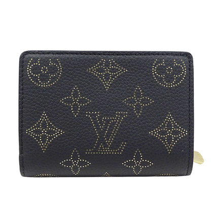 LOUIS VUITTON ルイ・ヴィトン ポルトフォイユ・クレア 二つ折り財布 マヒナ ノワール M82743 モノグラムマヒナ レディース 【中古】
