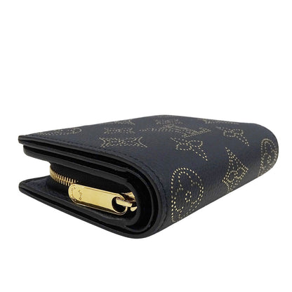 LOUIS VUITTON ルイ・ヴィトン ポルトフォイユ・クレア 二つ折り財布 マヒナ ノワール M82743 モノグラムマヒナ レディース 【中古】