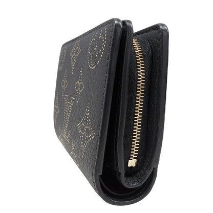 LOUIS VUITTON ルイ・ヴィトン ポルトフォイユ・クレア 二つ折り財布 マヒナ ノワール M82743 モノグラムマヒナ レディース 【中古】