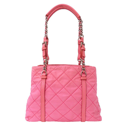PRADA プラダ トートバッグ ピンク ナイロン レディース 【中古】