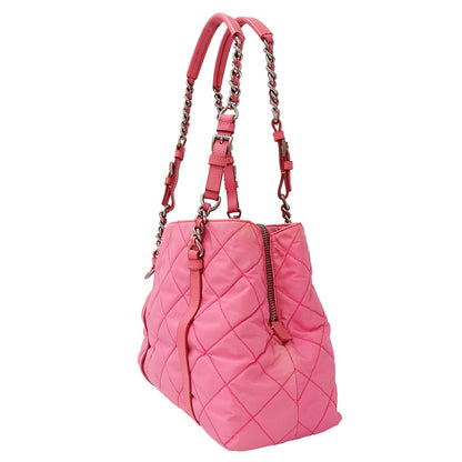 PRADA プラダ トートバッグ ピンク ナイロン レディース 【中古】