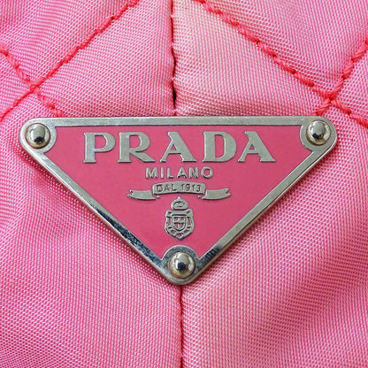 PRADA プラダ トートバッグ ピンク ナイロン レディース 【中古】