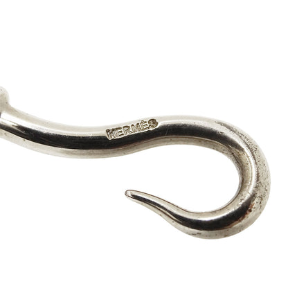 HERMES エルメス ジャンボ チョーカー レザー ブラック シルバー金具 レディース 【中古】