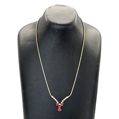 Dior ディオール ネックレス ラインストーン ゴールド レディース 【中古】