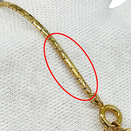 Dior ディオール ネックレス ラインストーン ゴールド レディース 【中古】