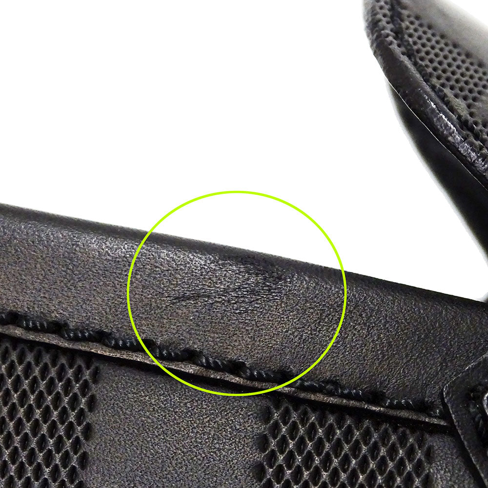 LOUIS VUITTON ルイ・ヴィトン ホッケンハイム・ラインローファー ローファー ダミエ アンフィニ ブラック 1A4OIJ メンズ 【中古】