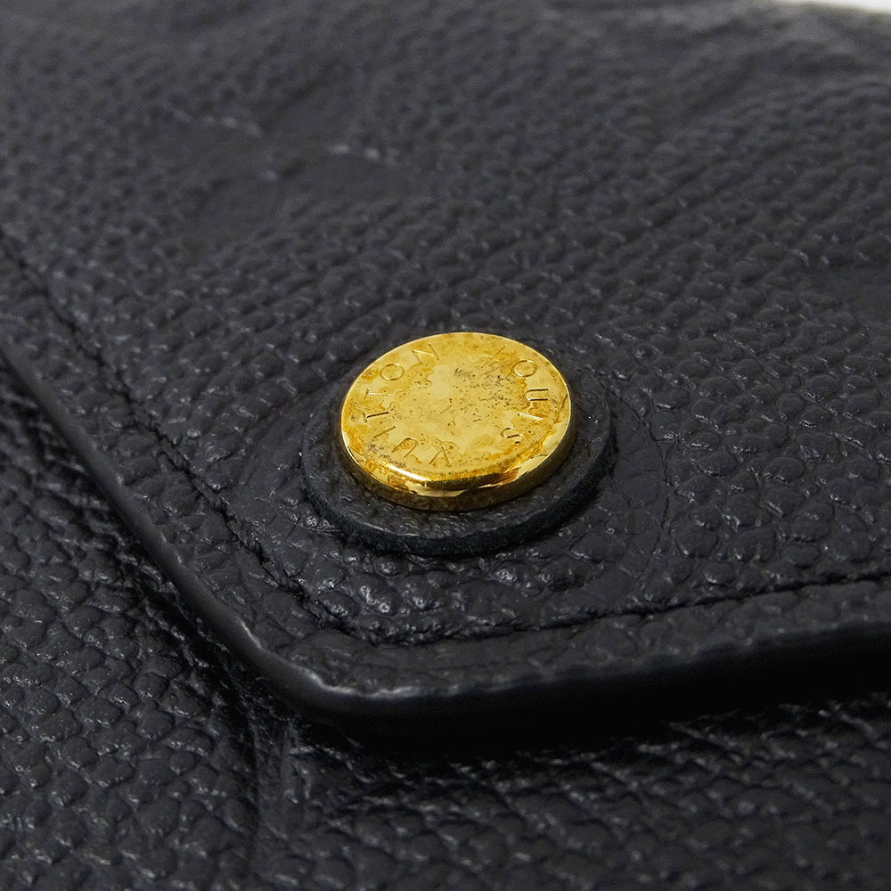 LOUIS VUITTON ルイ・ヴィトン ポルトフォイユ ヴィクトリーヌ 三つ折り財布 モノグラム アンプラント ノワール M64060 モノグラムアンプラント レディース 【中古】