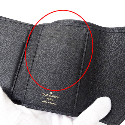 LOUIS VUITTON ルイ・ヴィトン ポルトフォイユ ヴィクトリーヌ 三つ折り財布 モノグラム アンプラント ノワール M64060 モノグラムアンプラント レディース 【中古】