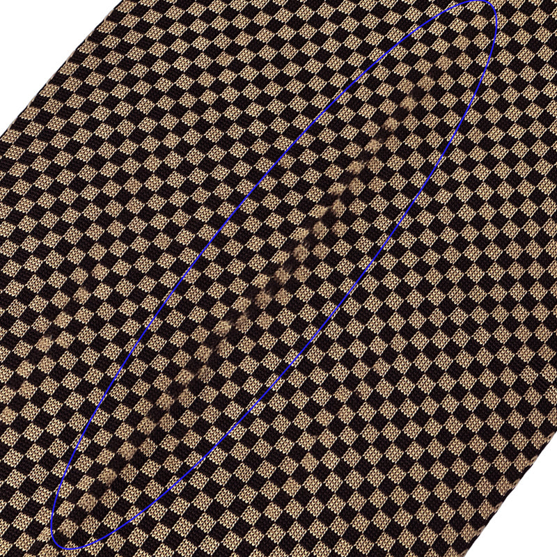 LOUIS VUITTON ルイ・ヴィトン エルシャプ・スモーキング マフラー・ストール ダミエ ブラウン メンズ 【中古】