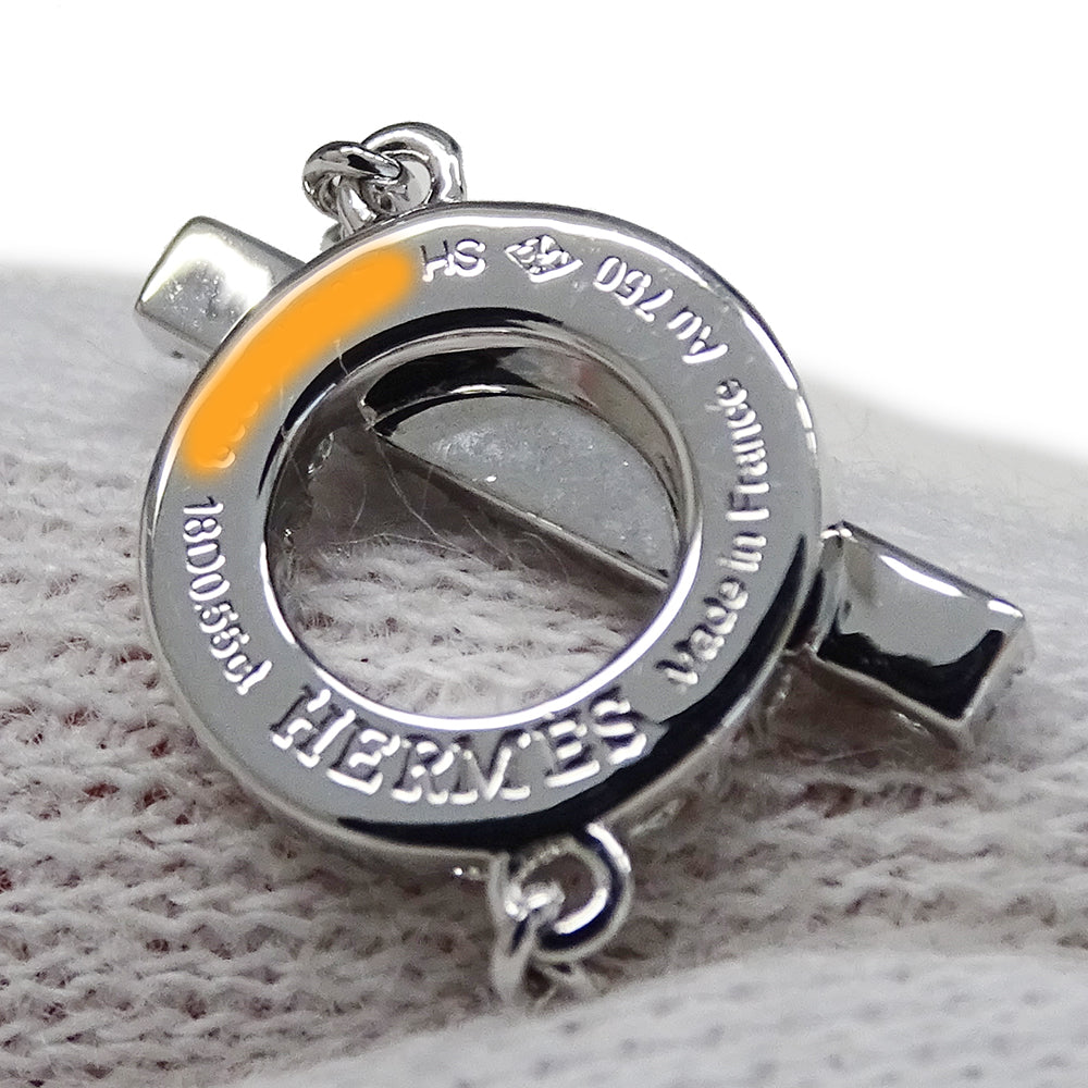 HERMES エルメス フィネス ブレスレット 750WG ホワイトゴールド ダイヤモンド SH レディース 磨き済み 【中古】