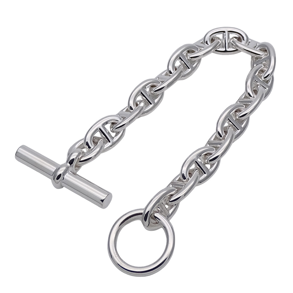 HERMES エルメス シェーヌダンクル ブレスレット SV925 シルバー PM レディース 磨き済み 【中古】