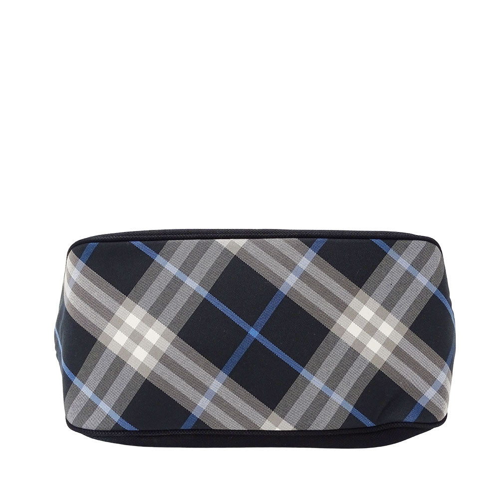 BURBERRY BLUE LABEL バーバリーブルーレーベル トートバッグ ブラック キャンバス レディース 【中古】