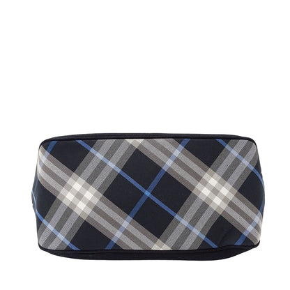 BURBERRY BLUE LABEL バーバリーブルーレーベル トートバッグ ブラック キャンバス レディース 【中古】
