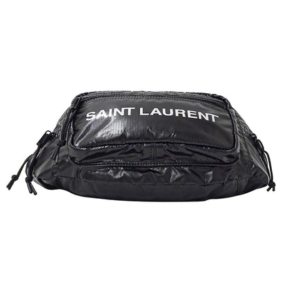 SAINT LAURENT サンローラン ヌックス ボディ・ウエストバッグ ブラック ナイロン レディース メンズ 【中古】