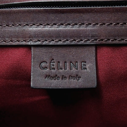 CELINE セリーヌ ハンドバッグ トリオンフ ブラウン ボルドー キャンバス レディース 【中古】